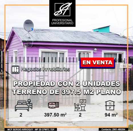 Intendente Olmo 1080, Tierra del Fuego 9410, 2 Habitaciones Habitaciones, ,2 BathroomsBathrooms,Casa,En Venta,1123