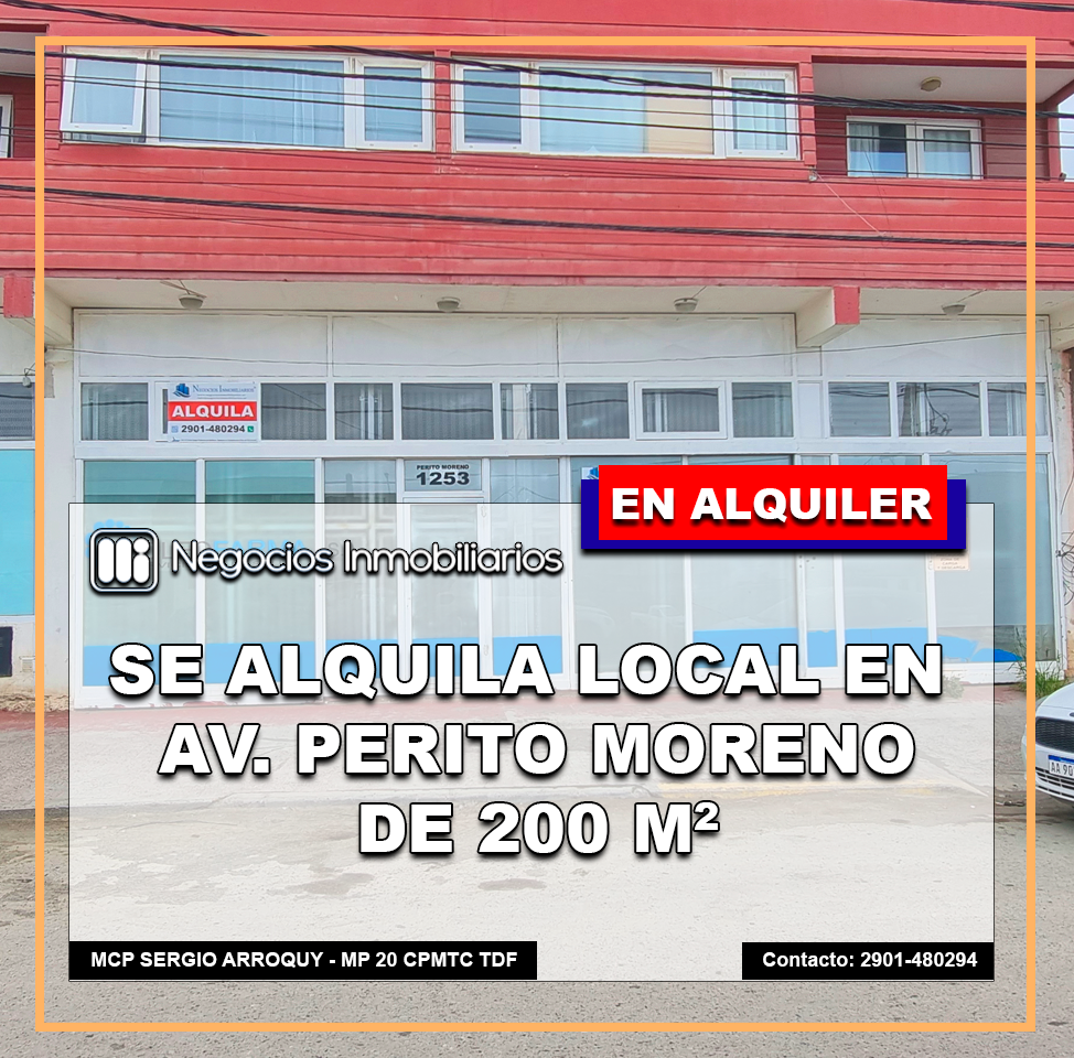 Perito Moreno 1253, Ushuaia, Tierra del Fuego, 0 , 0 ,0,Local,En Alquiler,0,1142
