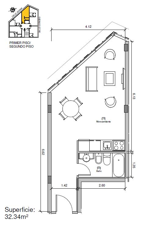 Cornero 396, Centro, Tierra del Fuego 9410, 1 Dormitorio Habitaciones, 0 ,1 BañoBathrooms,Departamento,En Venta,Skyline,0,1185