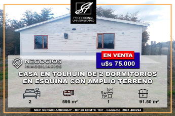 Chepach, Tierra del Fuego 9420, 2 Habitaciones Habitaciones, ,1 BañoBathrooms,Casa,En Venta,1186