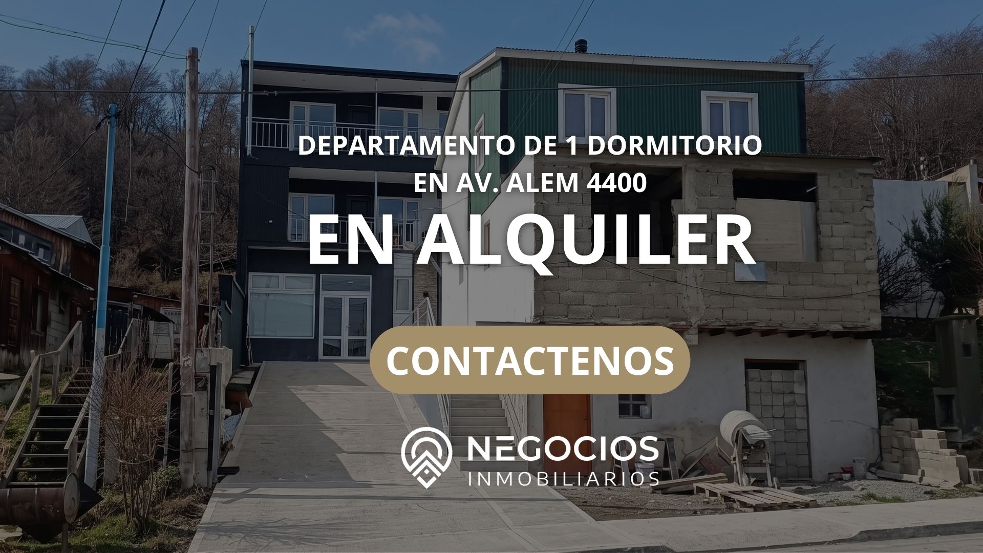 Av. Alem 4439, Ushuaia, 9410, 2 Habitaciones Habitaciones, 0 ,1 BañoBathrooms,Departamento,En Alquiler,0,1330
